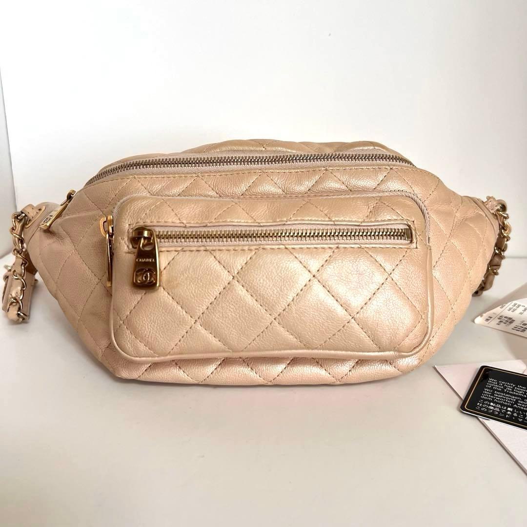 美品【シャネル/CHANEL】ウエストポーチ　ボディバッグ　クロスバッグ