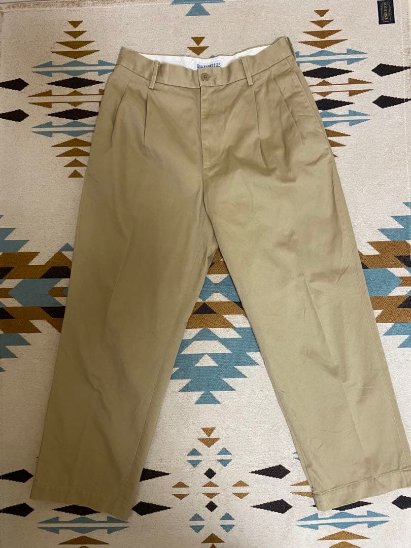 ワコマリア DOUBLE PLEATED CHINO TROUSERS