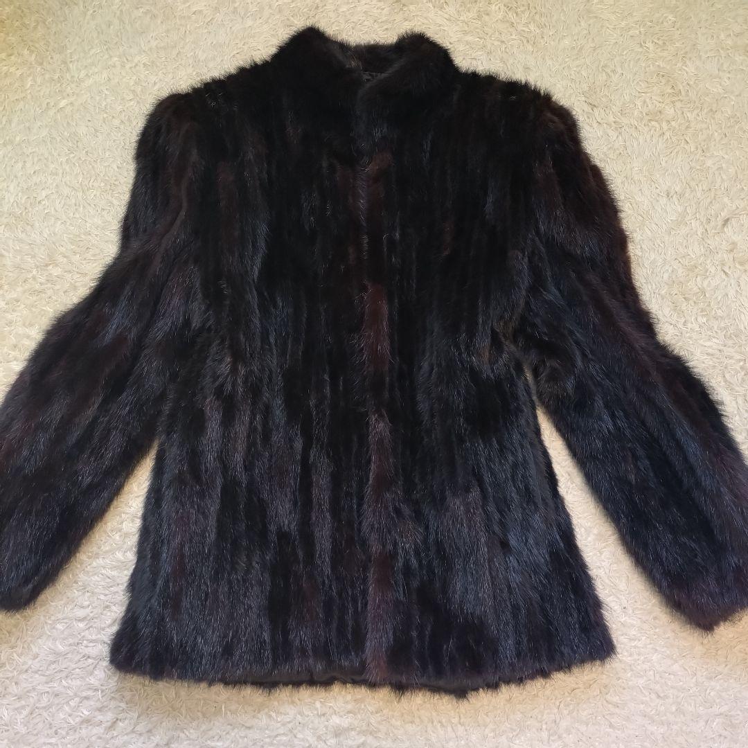 美品⭐サガミンク　ミンクコート　リアルファー　銀タグ　毛皮　ファーコート　M