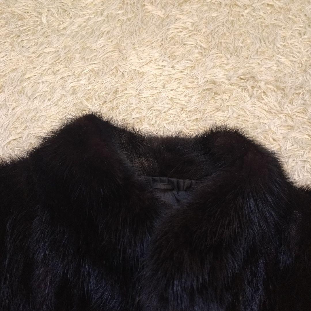 美品⭐サガミンク　ミンクコート　リアルファー　銀タグ　毛皮　ファーコート　M