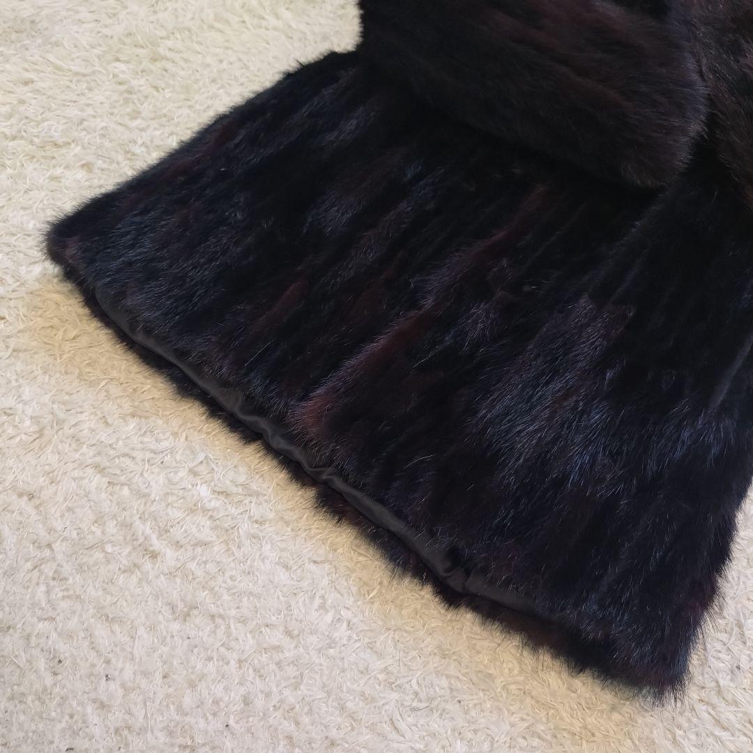 美品⭐サガミンク　ミンクコート　リアルファー　銀タグ　毛皮　ファーコート　M