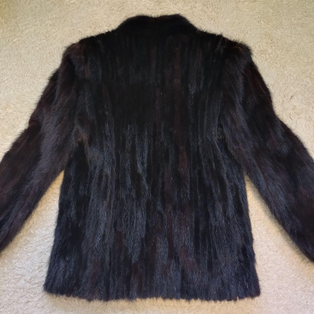美品⭐サガミンク　ミンクコート　リアルファー　銀タグ　毛皮　ファーコート　M
