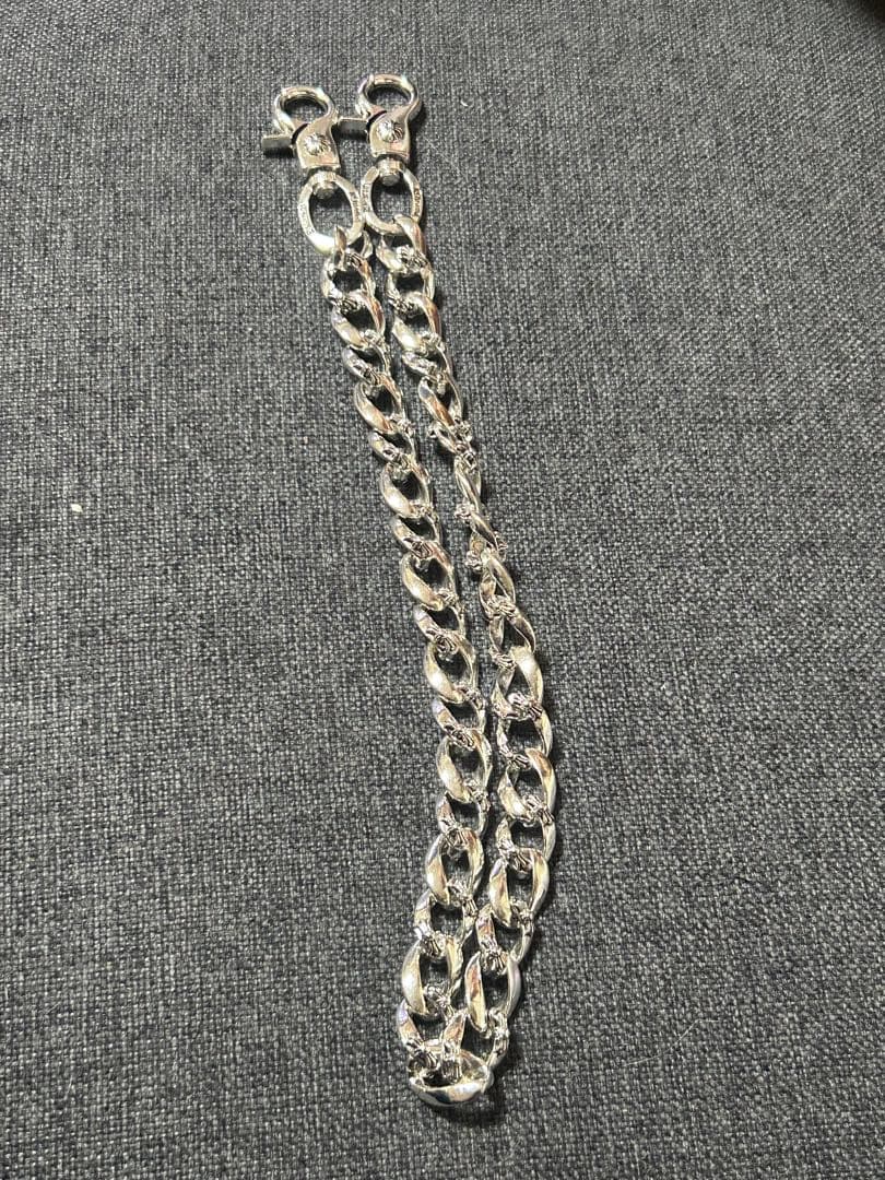 u*7様 シルバーウォレットチェーン　ダブルクリップタイプ