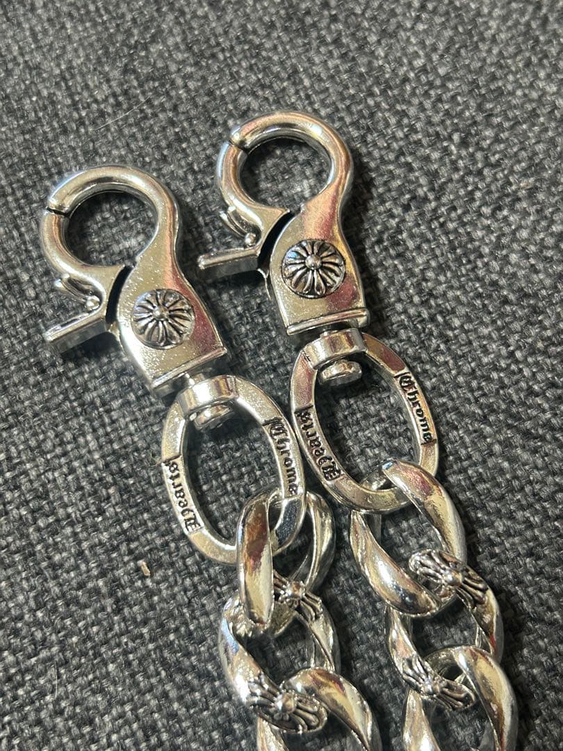 u*7様 シルバーウォレットチェーン　ダブルクリップタイプ