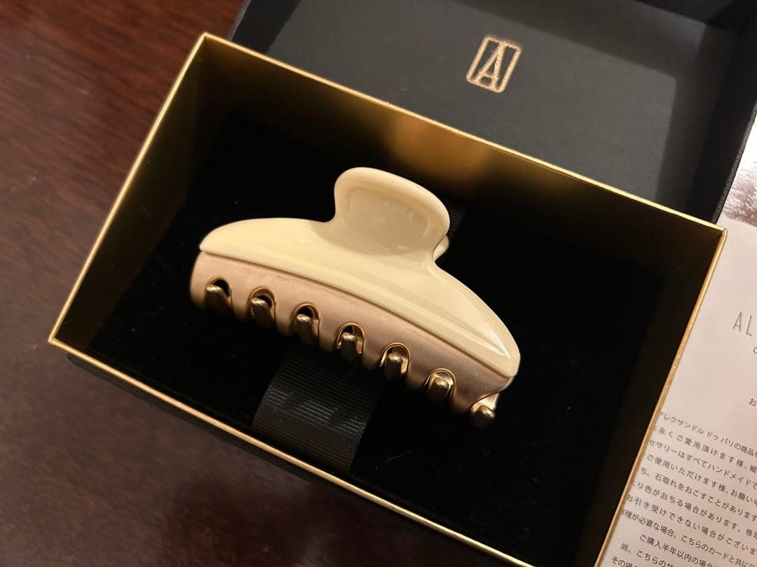 アレクサンドルドゥパリ Mクリップ （パステルイエロー）春限定色