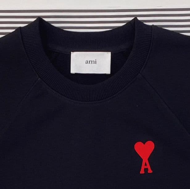 新品 Ami Paris アミパリ ブラック トレーナー　サイズ L