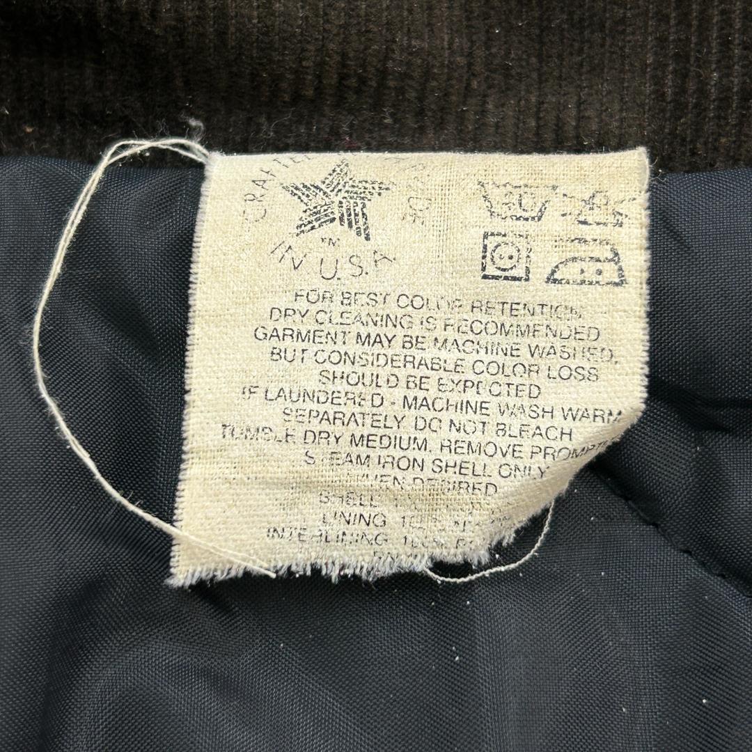 V*様 80s〜 USA製　カーハート　トラディショナルジャケット　古着　ブラッ