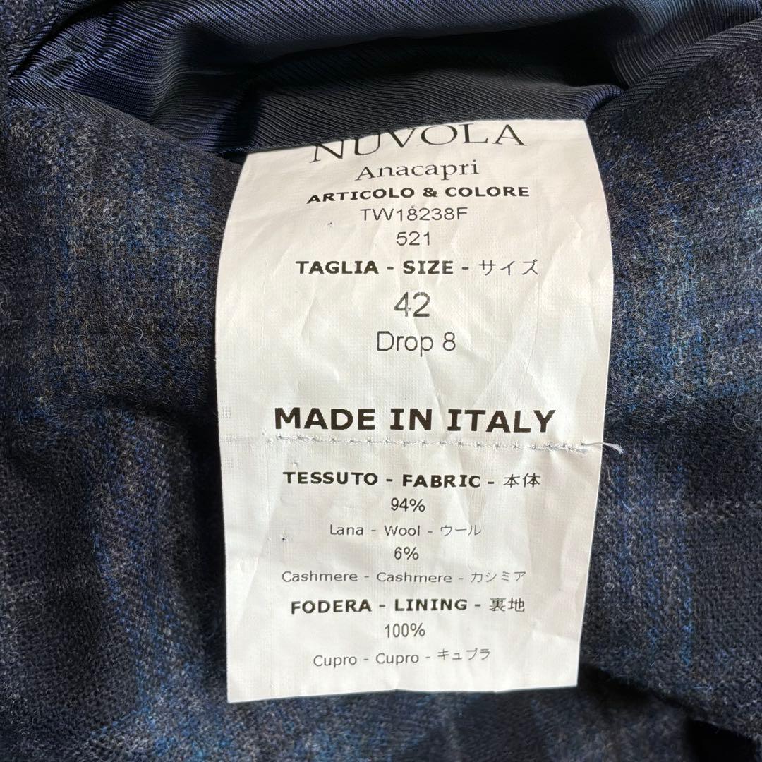 De Petrillo Anacapri ジャケット 紺 カシミヤ42