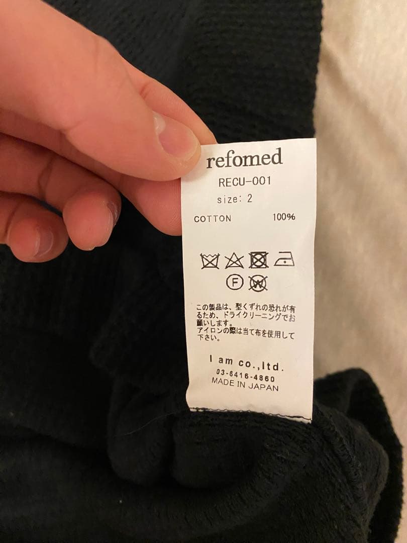 [refomed] AZEAMI THERMAL TEE ブラック