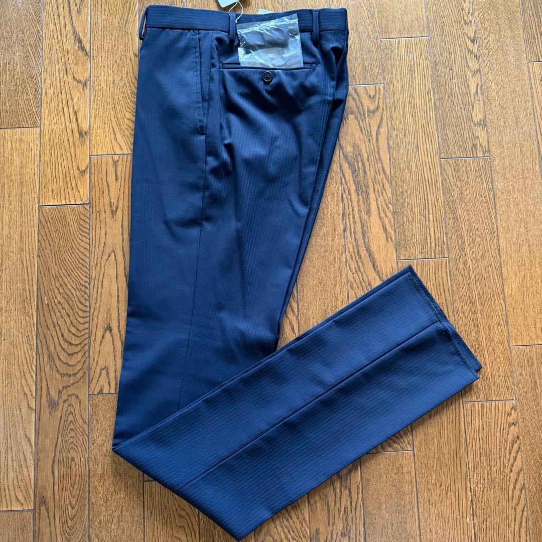 アローズ　ネイビー ストライプ ビジネス　スーツ ジャケット　パンツ　セット