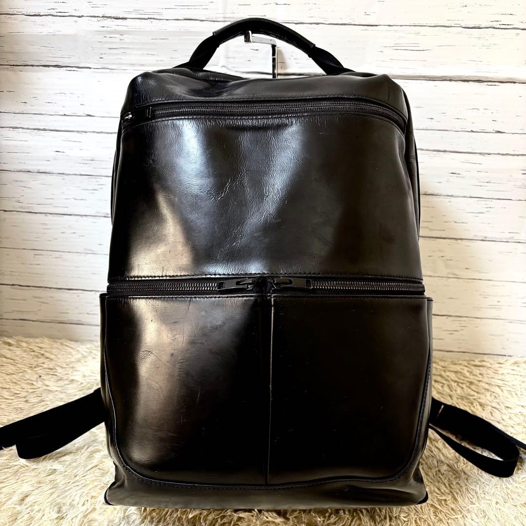 激レア✨ポーター　スタンス　リュック　バックパック　レザー　ブラック　A4PC可