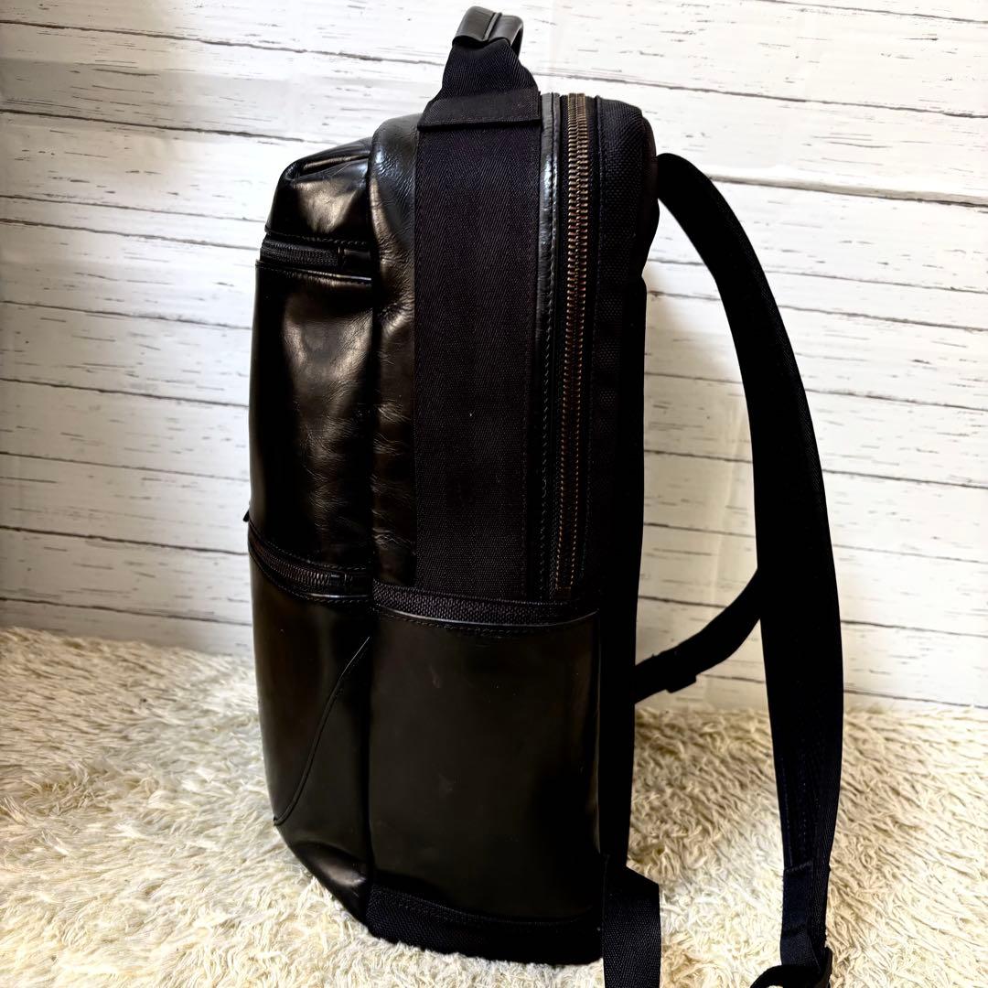 激レア✨ポーター　スタンス　リュック　バックパック　レザー　ブラック　A4PC可