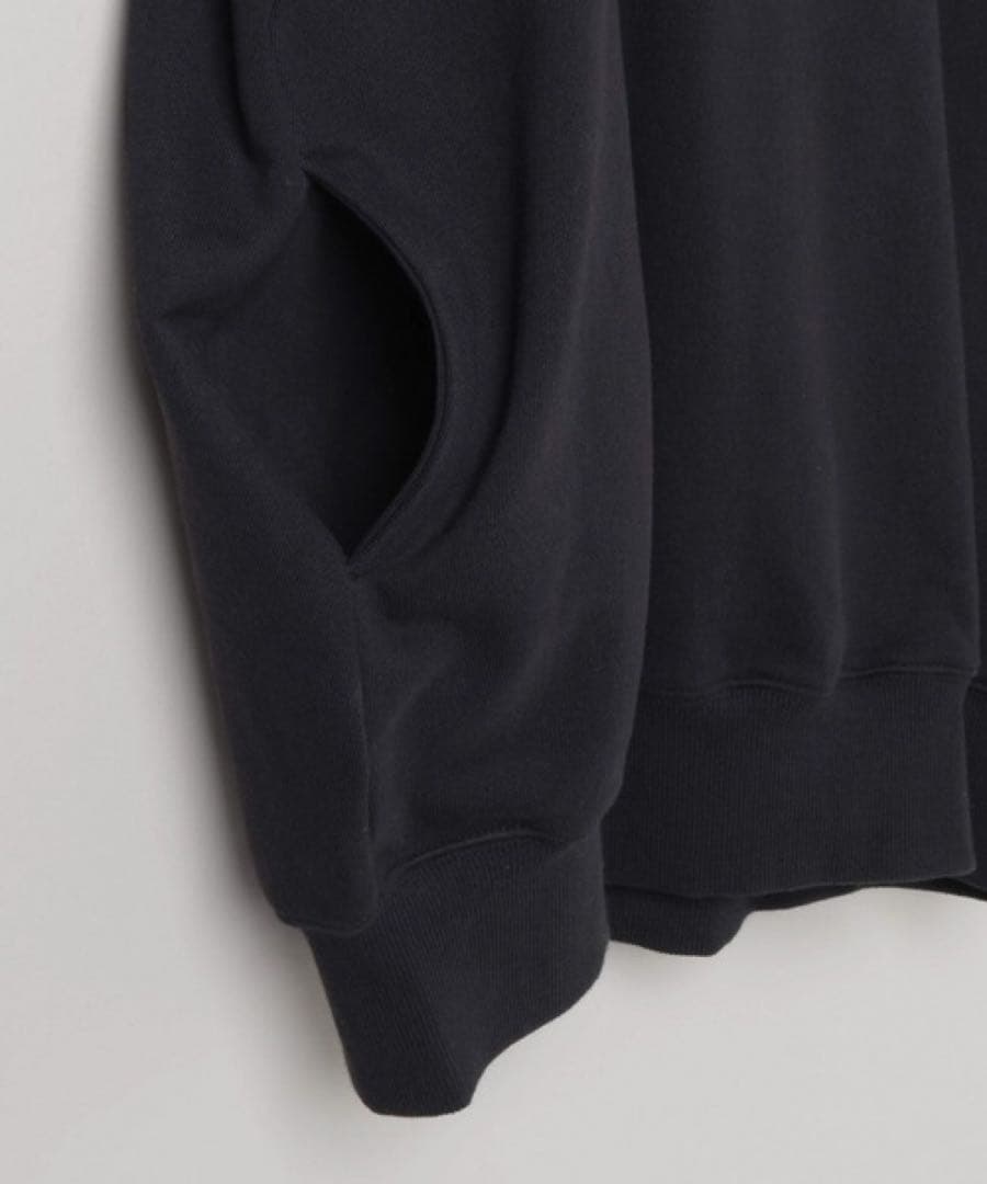 JEANASIS 【Les Fleurs】シシュウロゴスウェットLS ブラック