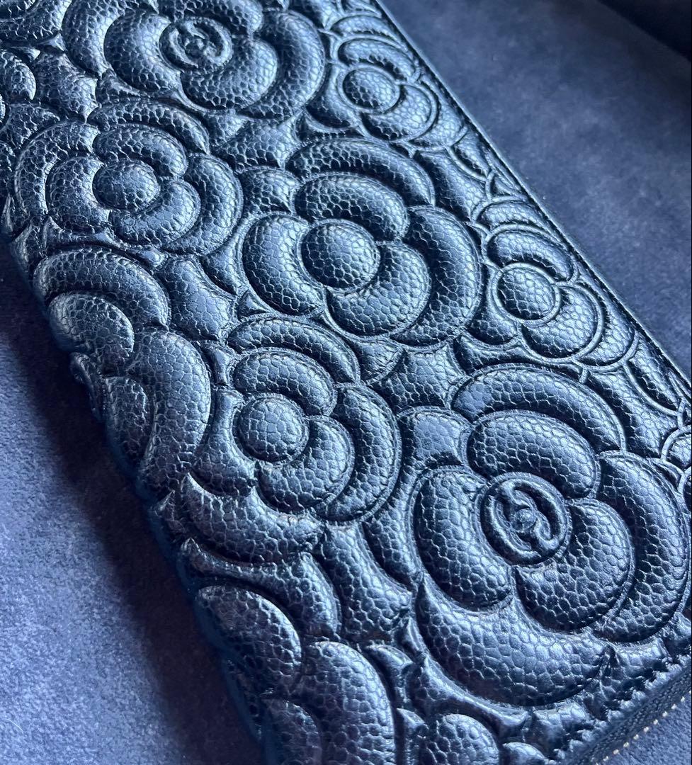 まりりん様　　　　　　　　　　　　　CHANEL カメリア ブラック長財布　美品