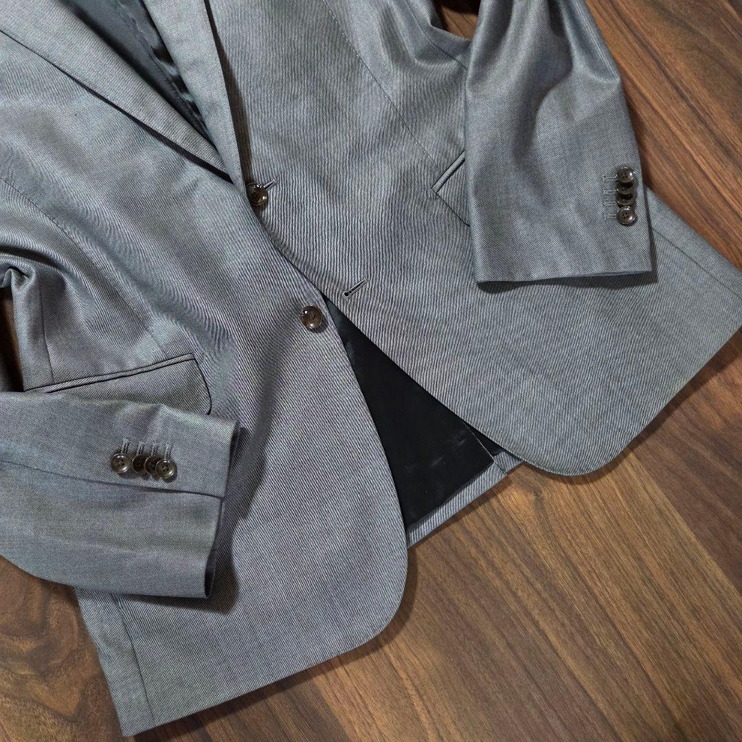 美品 パーソンズ 3ピース スーツ セットアップ YA6 グレー　メンズ