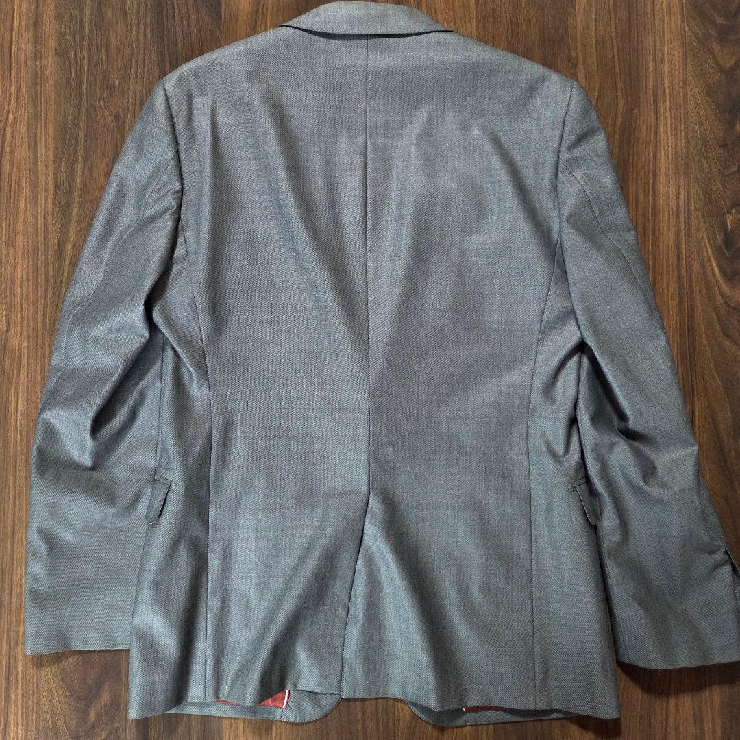 美品 パーソンズ 3ピース スーツ セットアップ YA6 グレー　メンズ