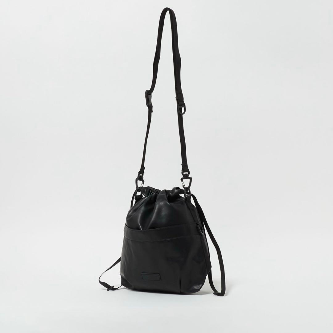 ＜BAICYCLON＞レザーライク ドロー ストリング 巾着 バッグ