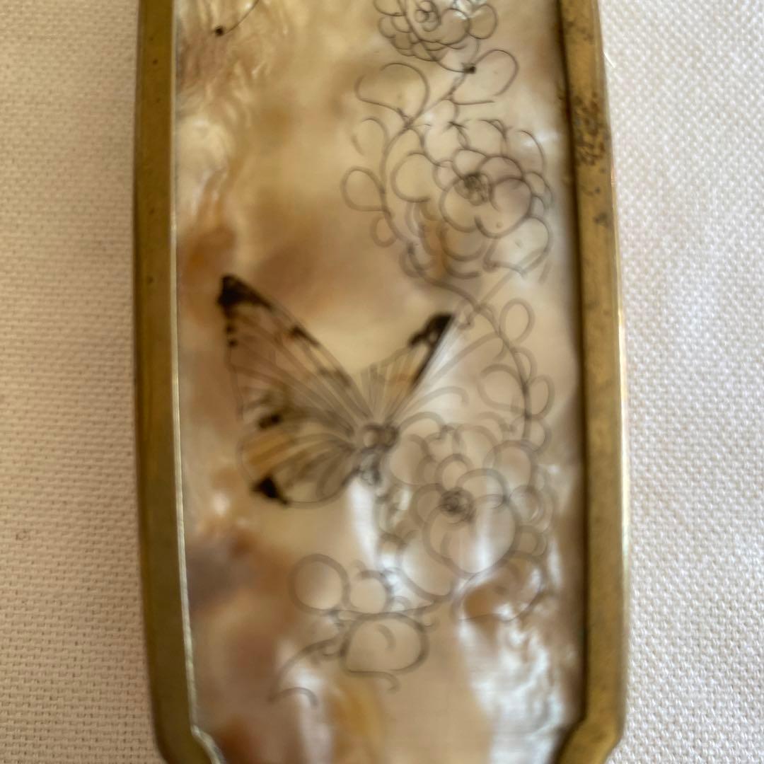 フランスアンティーク　手鏡、ブラシセット