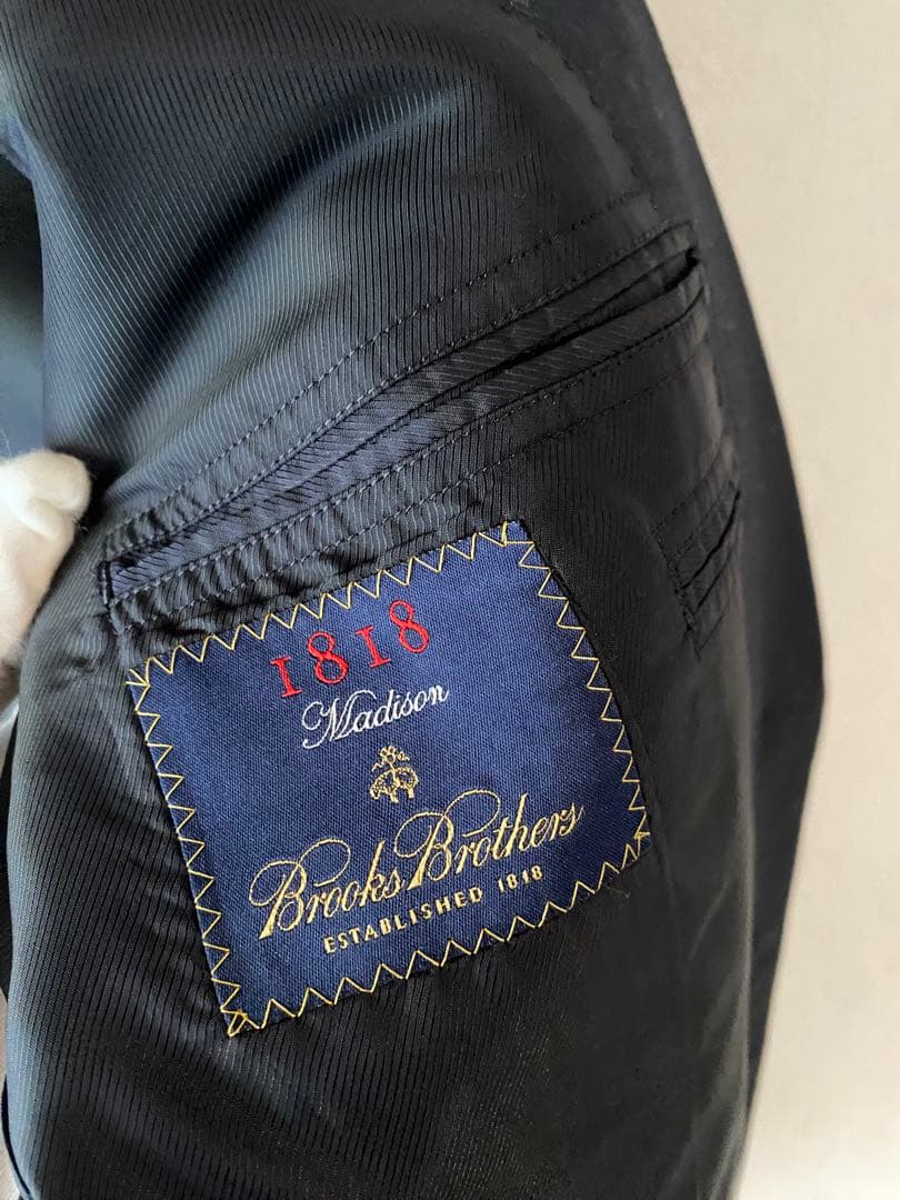 名作 ブルックスブラザーズ スーツ ストライプ hbt ネイビー