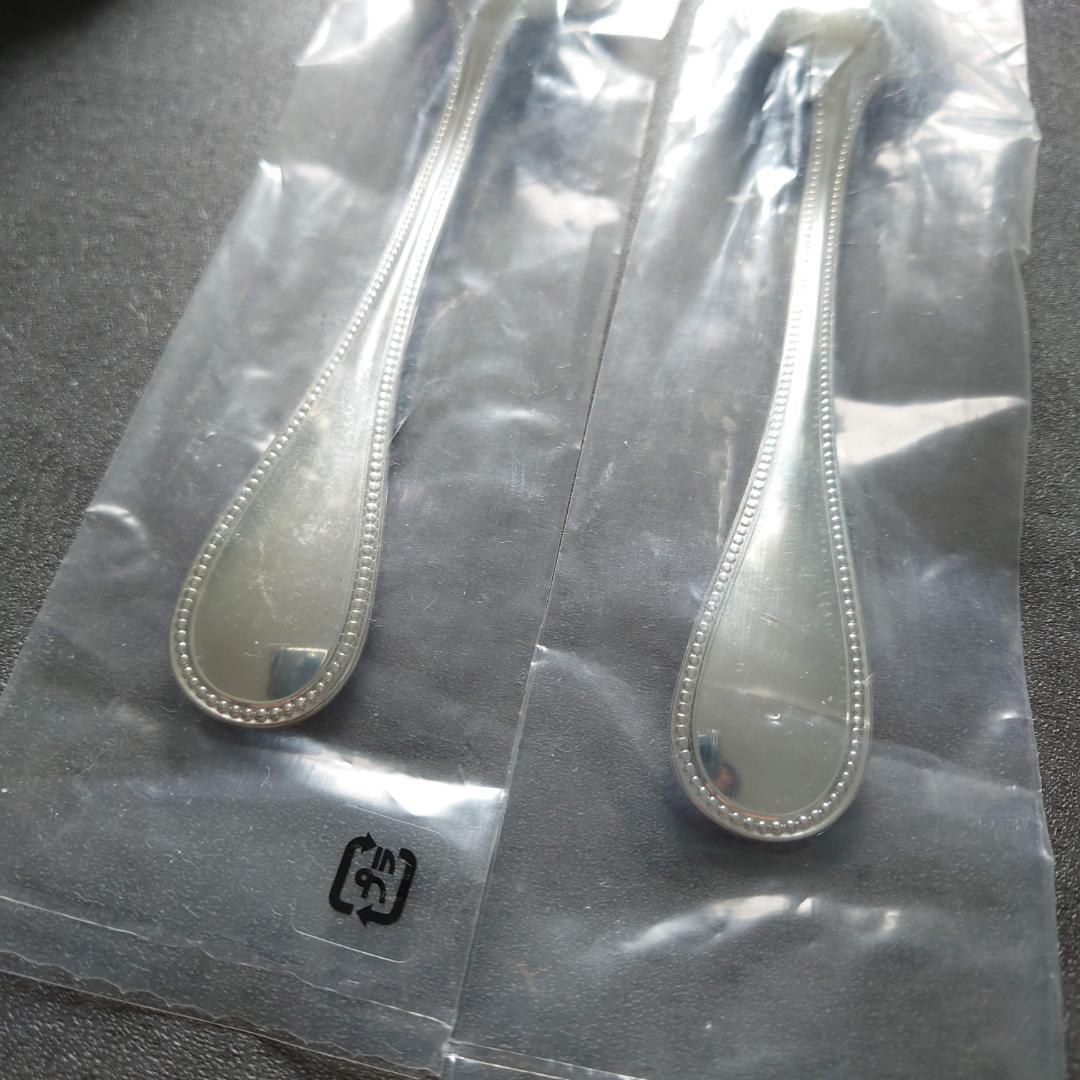 クリストフル パール 未開封 スタンダードスプーン 2点