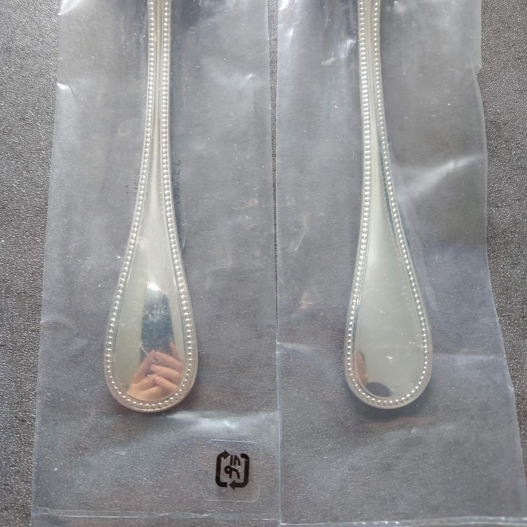 クリストフル パール 未開封 スタンダードスプーン 2点