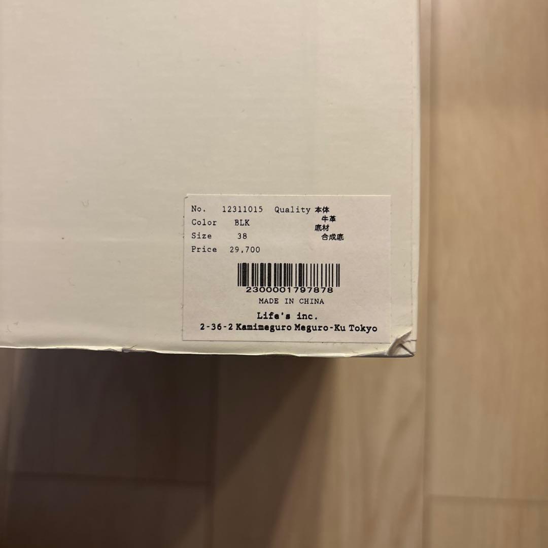 【新品未使用】todayful スライドレザーシューズ38