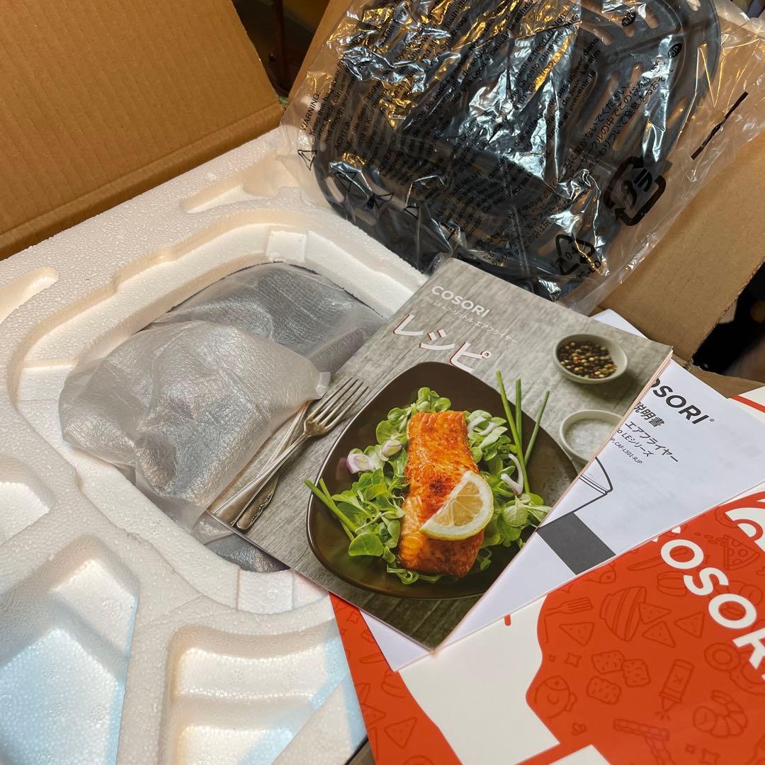 COSORI 電気フライヤー レッド レシピ本付き