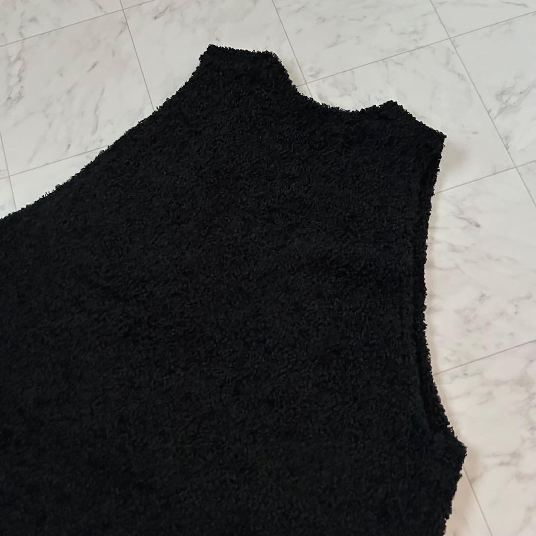 美品✨mizuiroindミズイロインド ヘアリーヤーンワイド Vネックベスト