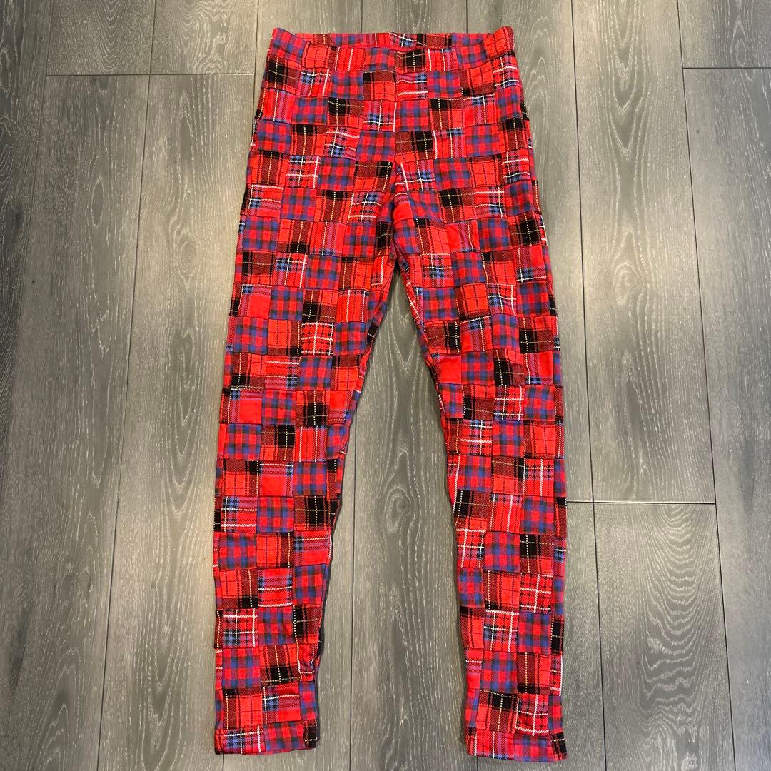 Comme des garçons  plus チェックレギンスSレッド