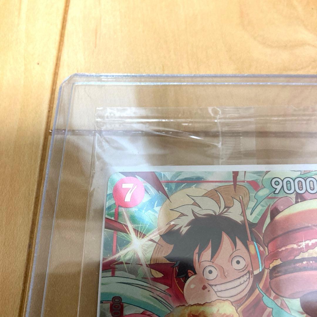 新品未開封 ワンピースカード モンキー・D・ルフィ モスバーガー P-080