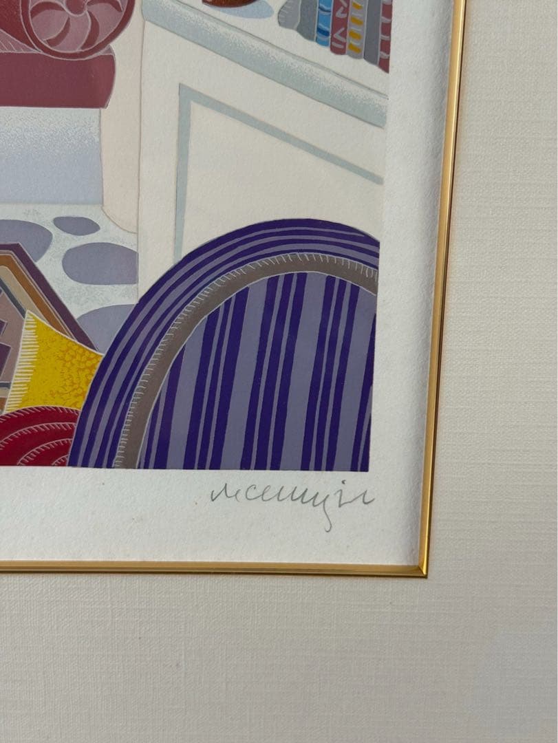 トーマス・マックナイト 「パノラモス」シルクスクリーン 8号大 保証書付 美品