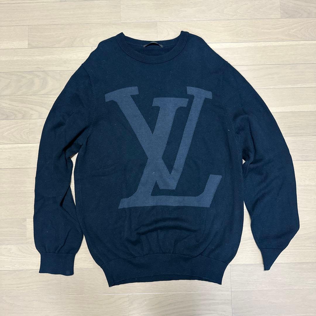 LOUIS VUITTON ルイヴィトン　LVビッグロゴ　クルーネックニット