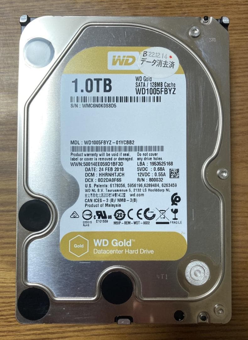 Western Digital WD1005FBYZ（3.5 HDD 1TB）
