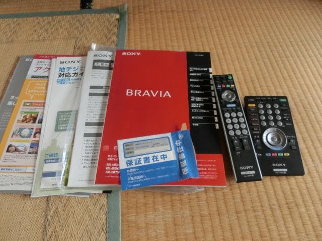 ソニーBRAVIA　40型液晶テレビKDL-40X5000（B）（完動品）きれい
