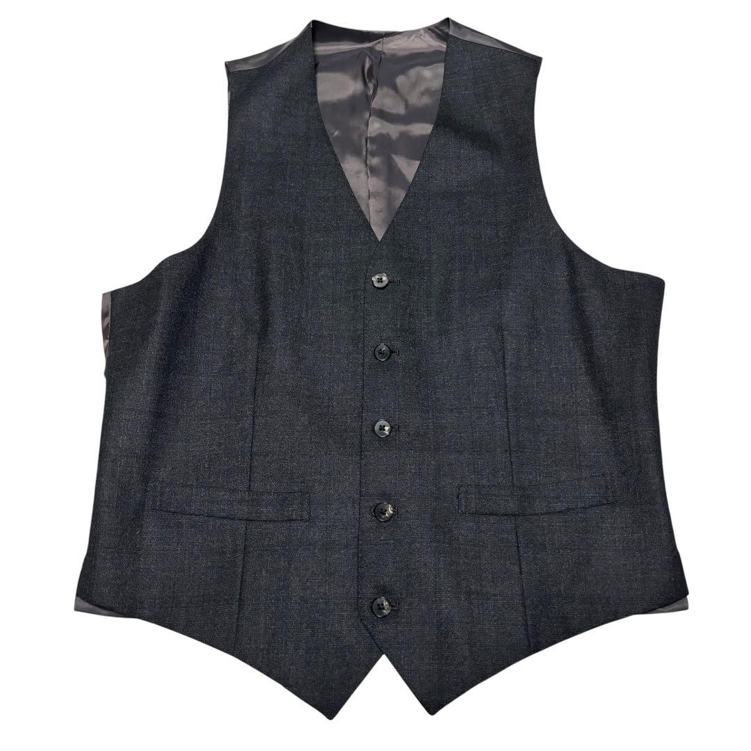 美品 スーツカンパニー 3ピース スーツ ダークブラウン チェック M