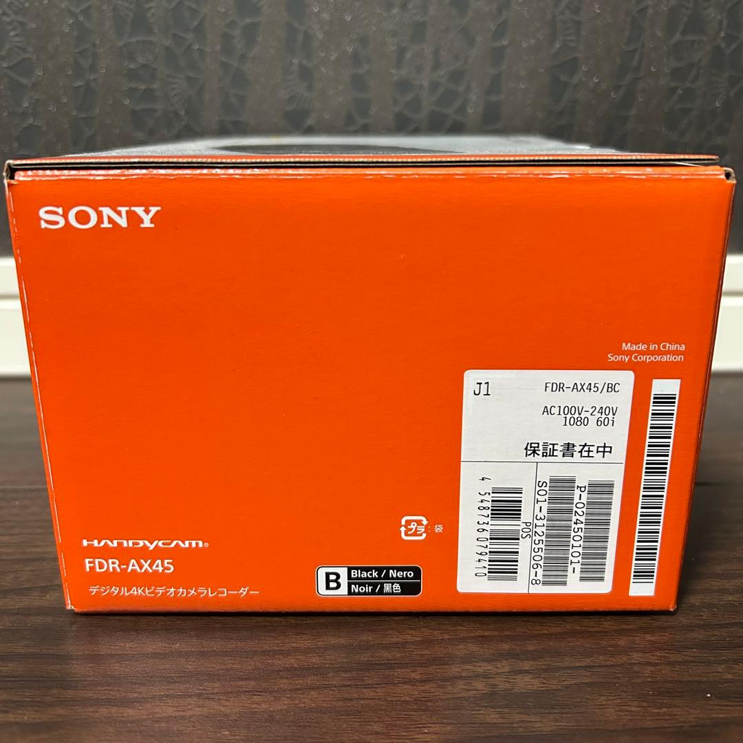 新品 SONY(ソニー) 4K ビデオカメラ Handycam FDR-AX45