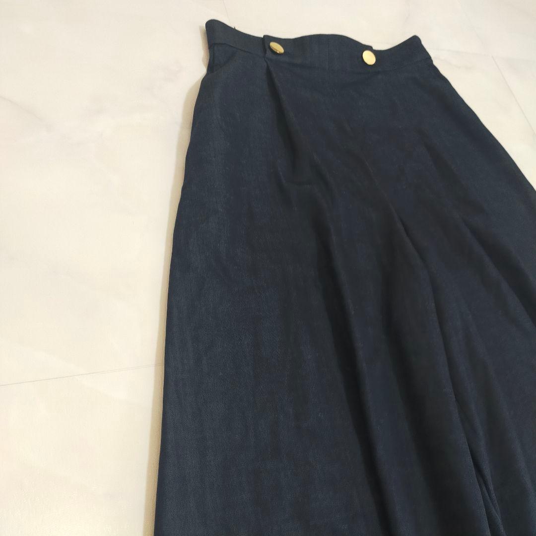 完売カラー✨ピンキーアンドダイアン　メタル釦パンツ　ネイビー　24SS