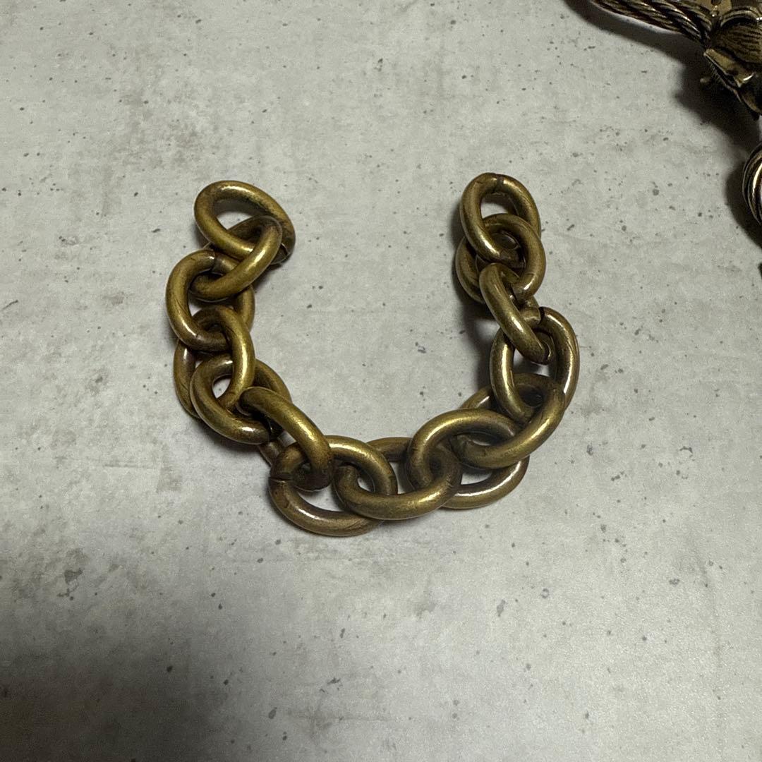 GANGSTERVILLE×galciaウォレットチェーン 真鍮製 ゴールド