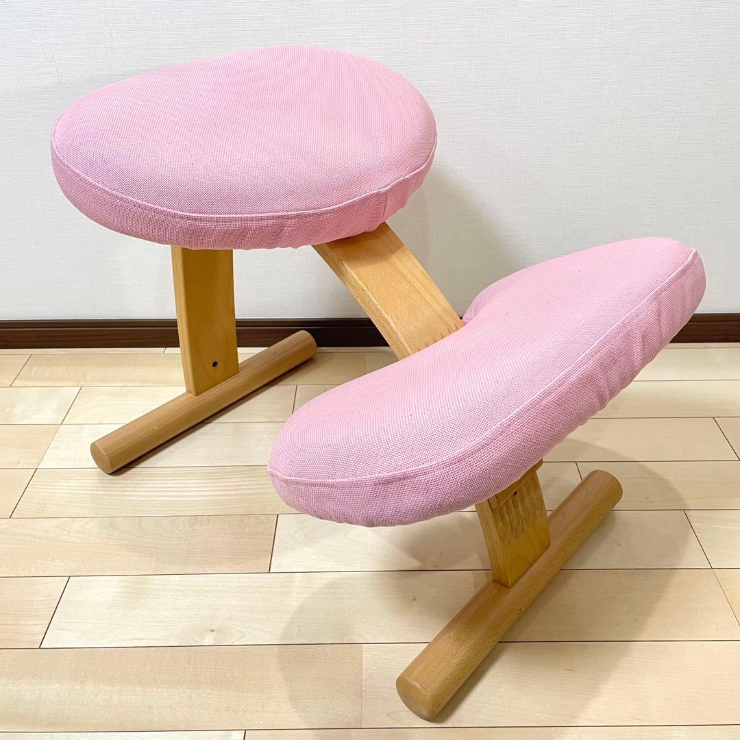 バランスラボ バランスチェア バランスイージー ピンク 中古品 サカモトハウス