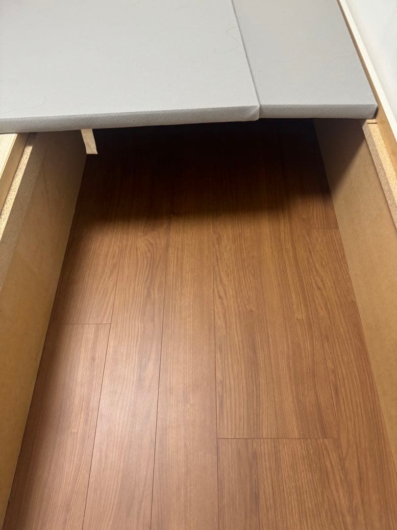 【8/31まで掲載予定】ダブルベッドフレーム 収納大