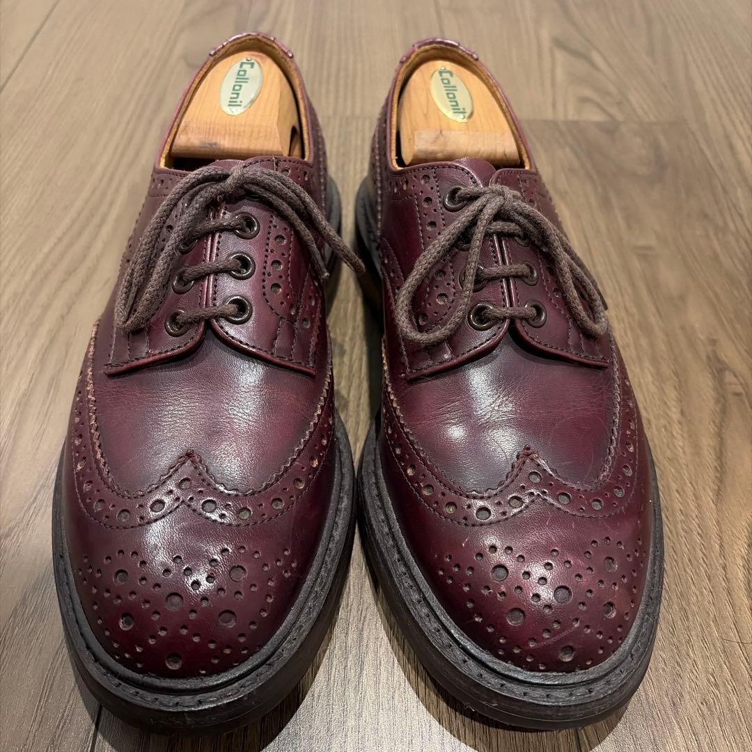 Tricker's ウィングチップシューズ　M7292 バーガンディ