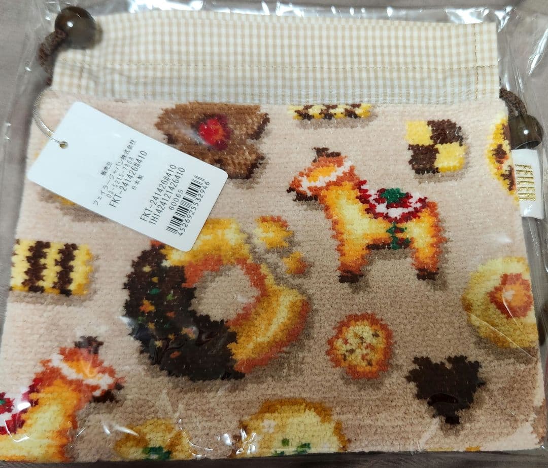 【フェイラー】フィーカタイムハンカチ&巾着