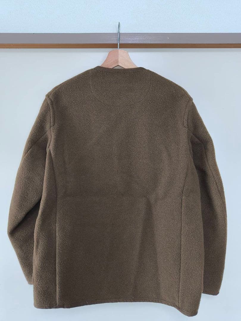 <美品>DANTON ダントン ウールモッサ　ノーカラージャケット