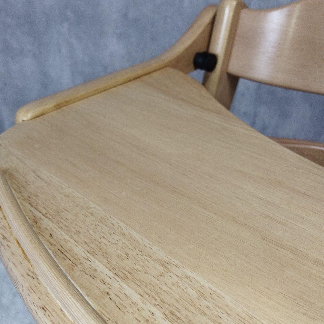 【美品】大和屋　すくすくチェアプラス　テーブル&ガード付き　ナチュラル