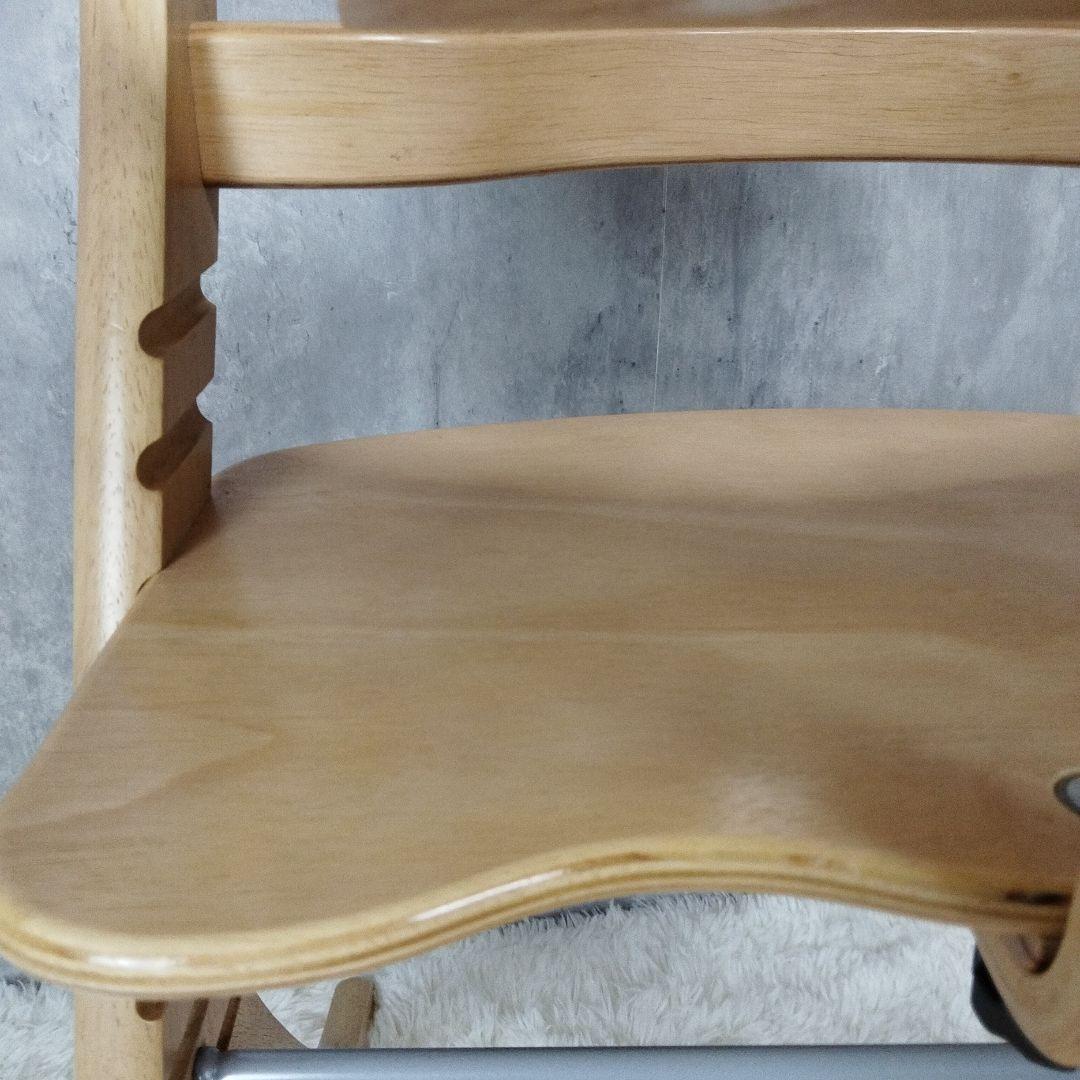 【美品】大和屋　すくすくチェアプラス　テーブル&ガード付き　ナチュラル