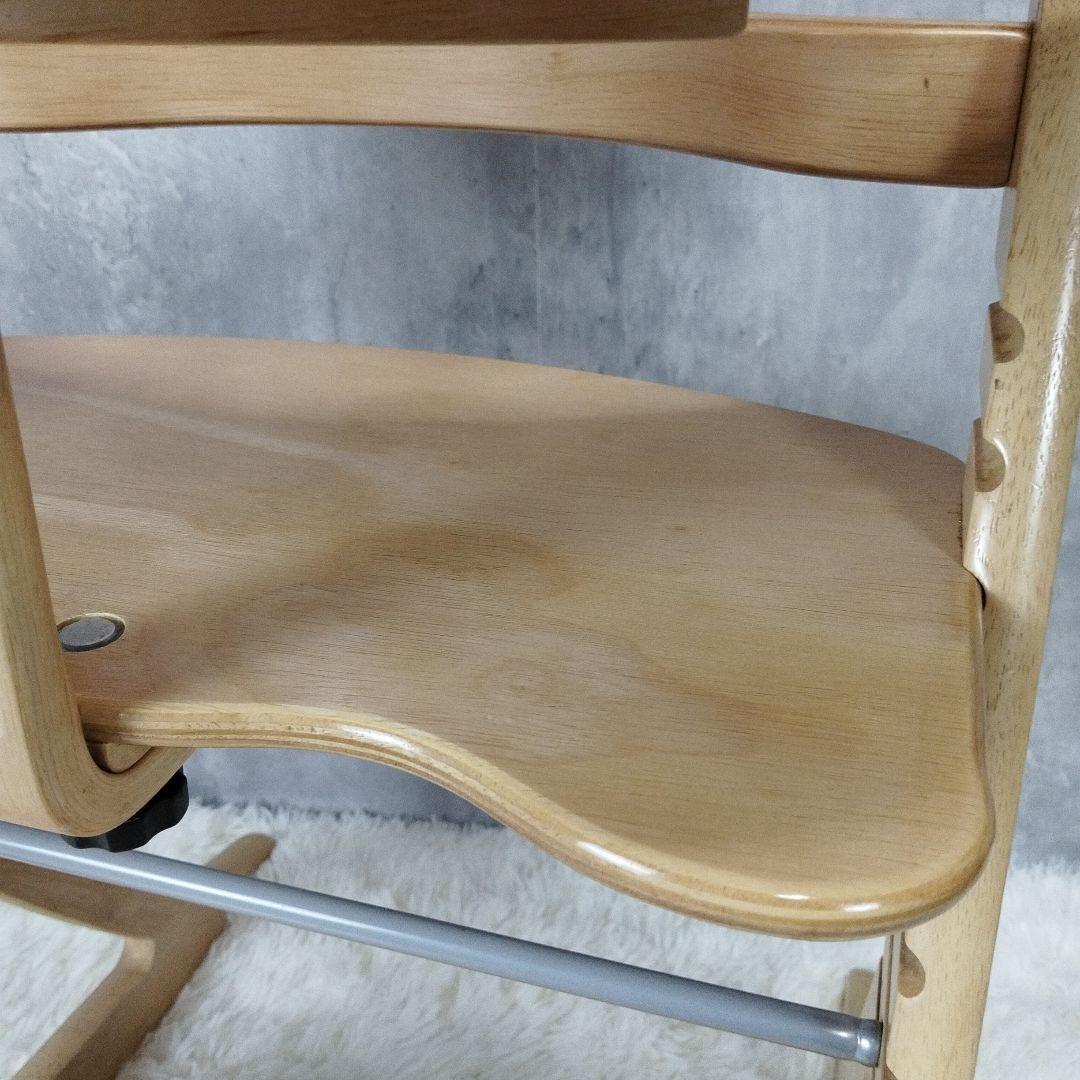 【美品】大和屋　すくすくチェアプラス　テーブル&ガード付き　ナチュラル