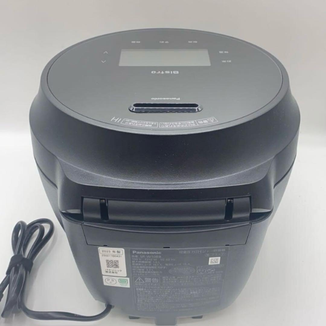 Panasonic◆可変圧力IHジャー炊飯器/SR-W10BB/BLK