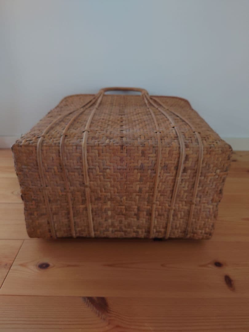 竹籠　大きいサイズ　市場籠　竹かご　マルシェカゴ