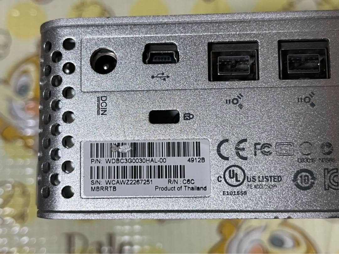 WD My Book Studio 3TB 外付けHDD★198回/1120時★