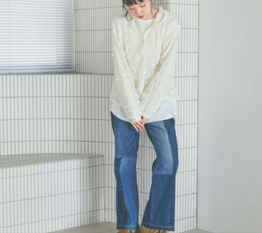 今期　niko and 3Dフラワーメッシュフーディー